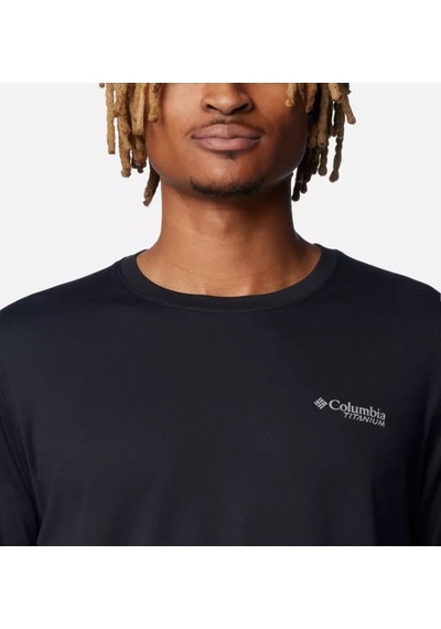 Columbia Ao8179 Summıt Valley Ls Crew Uzun Kol Tişört Siyah-siyah Siyah