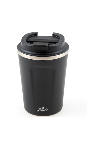 Jumbo Glory 5 Çelik Termo Mug 380 Ml Siyah