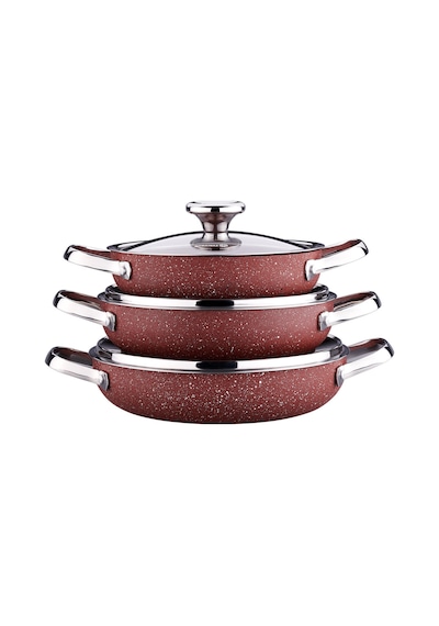Korkmaz Zeta 6 Parça Kiremit Omlet Set A1356-5 Gri