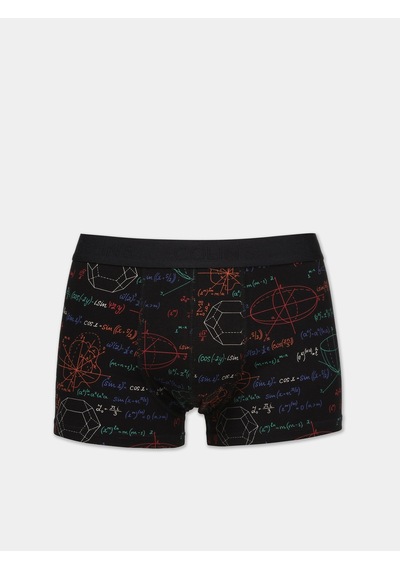 Colin's Colins Modern Fit Baskılı Erkek Siyah Boxer Cl1075759 Q1.v1 Blk Siyah