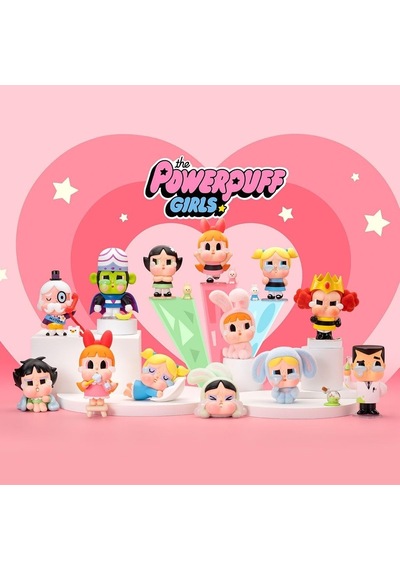 Pop Mart Crybaby Powerpuff Girls Blind Box, Rastgele Aksiyon Figürleri, Koleksiyonluk Karakter Figürü