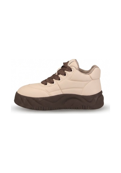 Ayakkabı Fuarı Elit Hml262-1132 Kadın Klasik Sneaker Bej
