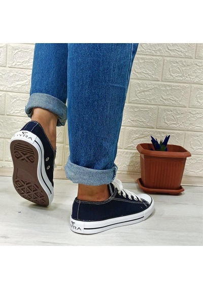 Fiyra 554 Lacivert Kısa Unisex Sneaker Keten Spor Ayakkabı 001