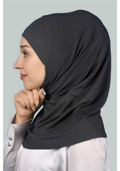 Altobeh Hazır Türban Pratik Eşarp Tesettür Hijab - Namaz Örtüsü - Füme