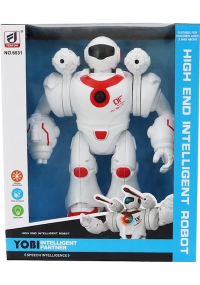 Sesli Ve Işıklı Savaş Robotu Kırmızı
