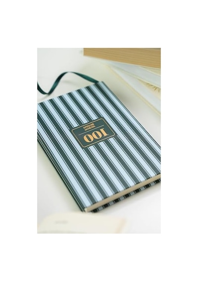 Kitap Okuma Günlüğü Reading Journal Yeşil Açık Gri