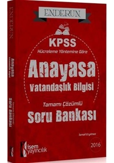 2016 KPSS Enderun Anayasa - Vatandaşlık Bilgisi Tamamı Çözümlü...