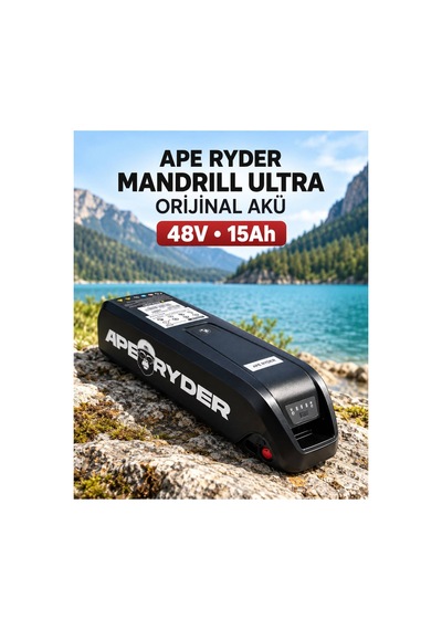 Mandrıll Ultra Elektrikli Bisiklet Orijinal Akü Siyah