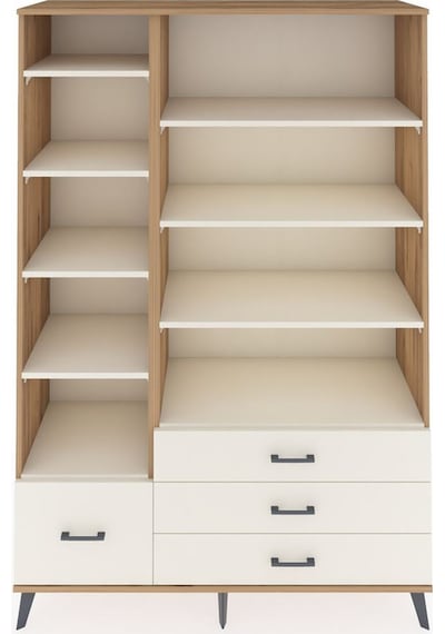 Hyperion Dolap 9 Raflı 4 Çekmeceli 132x44x195 Çam-aytaşı/aytaşı Aytası/aytası - Atlas Çam Hyperion Dolap 9 Raflı 4 Çekmeceli 132x44x195 Çam-aytaşı/aytaşı Aytası/aytası - Atlas Çam