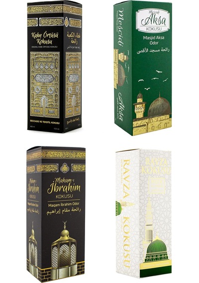 Kabe Örtüsü Kokusu Mescidi Aksa Kokusu Makamı İbrahim Kokusu Ve Medine Ravza Kokusu Sprey 400 Ml.