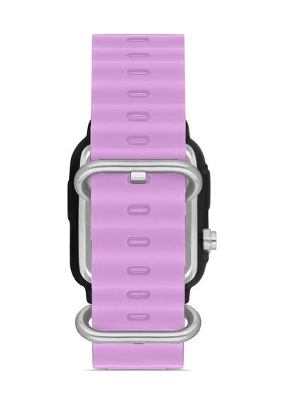 Mor Silikon Unisex Dijital Led Kol Saati Apwr033311