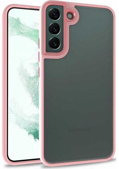 Lexroo Samsung Galaxy Uyumlu S22 Plus Kılıf Flora Kılıf - Rose Gold
