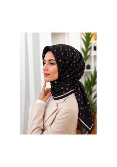 B Blueberry İtalia Doğal Ceylan Desenli Pamuk Eşarp Hafif & Nefes Alan Kumaş Çok Renkli
