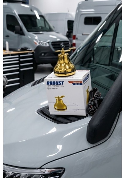 Çan Korna 12v Metal Altın Renk Yüksek Sesli Oto Korna Dayanıklı