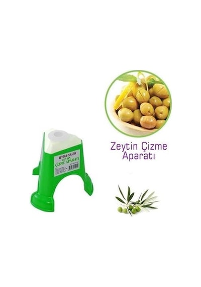 Kolay Zeytin Dilme Çizme Aparatı Pratik Kolay Zeytin Çizici Alet Renkli