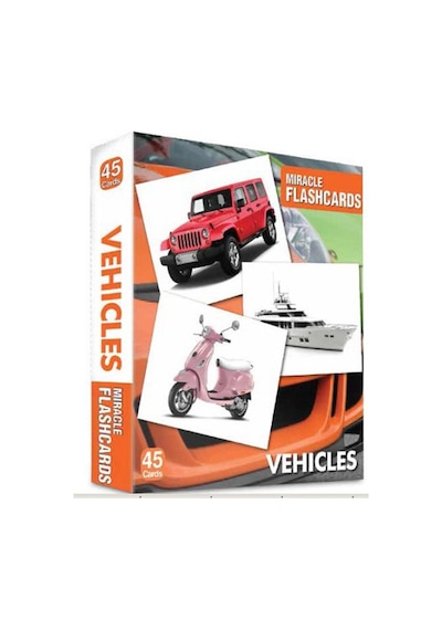 Vehicles Miracle Flashcards 45 Cards
