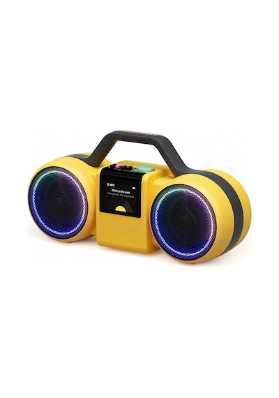 Philips Moving Sound Tams60y "roller" Kablosuz Hoparlör, Retro Tasarım, 24 Saat, Ip67, 120 W, Sarı