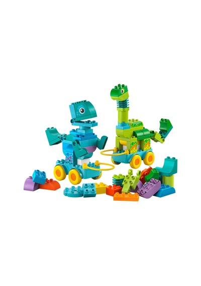 Duplo Kasabası 3 Ü 1 Arada Tekerlekli Dinozorlar 10451