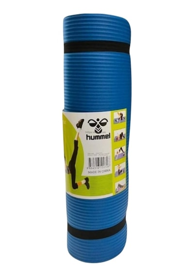 Hummel Nbr 10 Mm Taşıma Askılı Pilates Minderi Yoga Matı Mavi Siyah