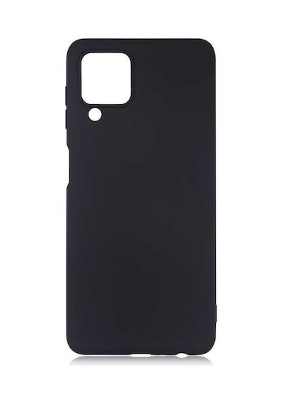 Kilifone - Samsung Uyumlu Galaxy A22 4g - Kılıf Mat Renkli Esnek Premier Silikon Kapak - Siyah