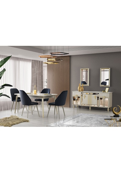 Marsilya Mdf Yemek Odası Takımı Kumbeji