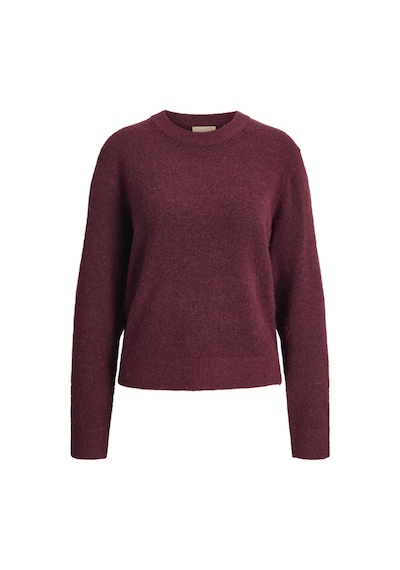 Jack & Jones Kadin Bisiklet Yaka Alpaka Yünlü Kazak - Evi - 12281702 Cabernet