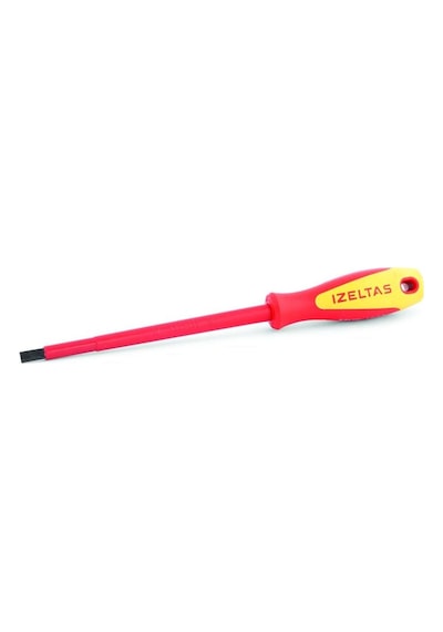 İzeltaş 4140 Düz Tornavida 1000v Izoleli Elektrikçi 6.5x150mm
