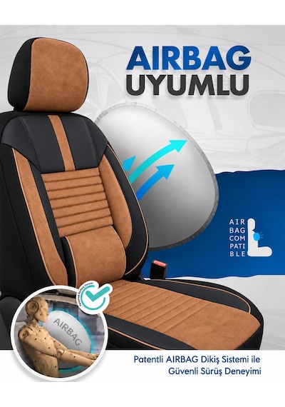 Citroen C5 Phantom Taba Tay Tüyü Oto Koltuk Kılıfı Tam Set -ortopedik-kolay -terletmez 2000-2008