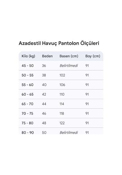 Unika Boutique Kadın Havuç Kesim Bilek Boy Beli Lastikli Kumaş Pantolon Kilo Basen Ölçü İkinci Resim Geçiniz kahve
