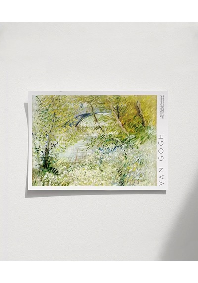 Çerçevesiz Poster Vincent Van Gogh Riverbank'da Bahar Vakti