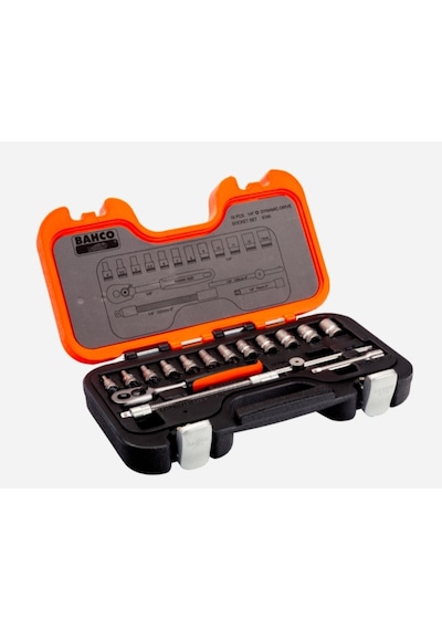 Bahco S160 16 Parça 1/4” Lokma Takımı