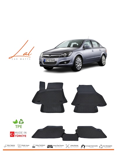 Opel Astra H Sedan 3d Havuzlu Paspas 2004-2013