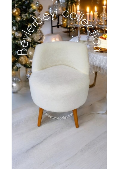 Mini Berjer, Kırık Beyaz Renkli , Dekoratif Berjer, Makyaj Mini Berjer, Dekoratif Berjer, Puf Bench Beyazıt