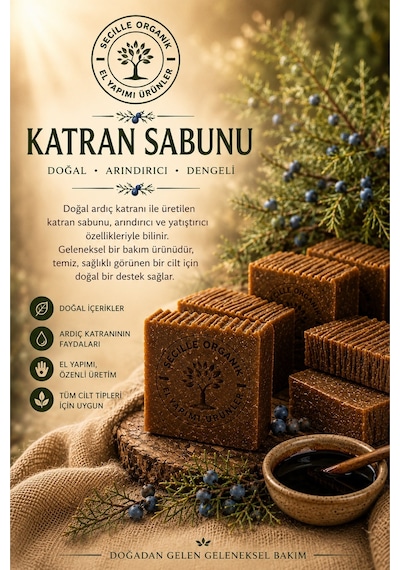 Secille Soğuk Döküm Ardıç Katranı Sabunu 120 G