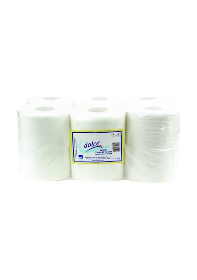 Dolce Jumbo Çift Katlı Tuvalet Kağıdı 12 Rulo