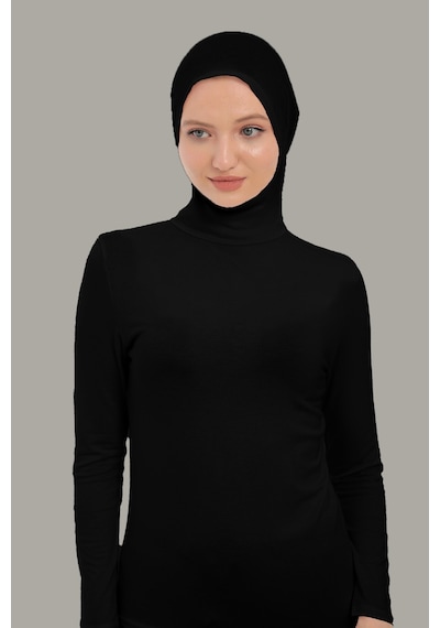 Sonbaharmoda Kadın Uzun Kollu Body Boyunluklu Boneli Tam Badi Boğazlı Likralı Penye Siyah Sonbaharmoda Kadın Uzun Kollu Body Boyunluklu Boneli Tam Badi Boğazlı Likralı Penye Siyah
