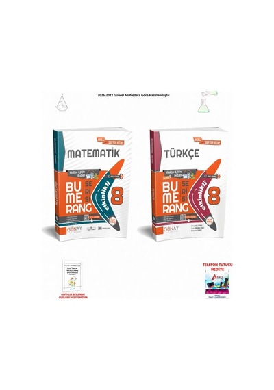 Günay 8. Sınıf Lgs Tüm Dersler 2 Kitaplı Başarı Seti Set 004