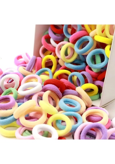 100 Adet Çocuk Tokası Bebek Toka Lastik Toka Pembe
