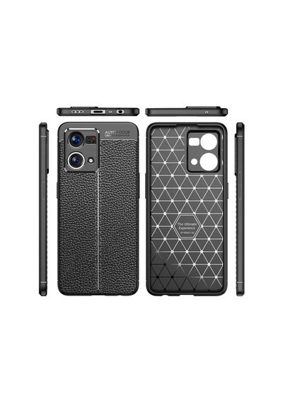 Oppo Reno 7 4G Kılıf Zore Niss Deri Desenli Silikon Kılıf