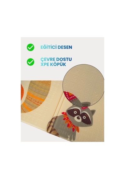Holmen Oyun Matı Minik Hayvanlar Soft Katlanabilir 150 200 Cm HOLMEN.018