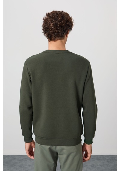 Air Jones Tommy Life Omar Haki Şardonlu Erkek Sweatshirt - 88137 Haki