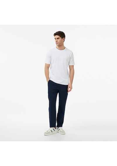 Nautica Erkek Beyaz Regular Fit T-shirt Düz V65317t Beyaz