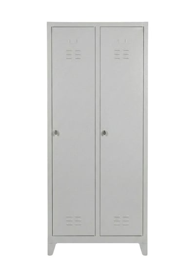 2 Kapaklı Ekonomik Soyunma Dolabı 67x37x180 Gri