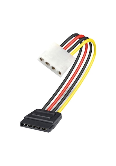 Molex 4 Pin Dişi Power To Sata 15 Pin Dişi Power Çevirici Kablo 30 Cm
