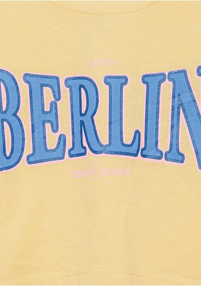Mavi - Berlin Baskılı Sarı Tişört 7610269-89145 Sarı