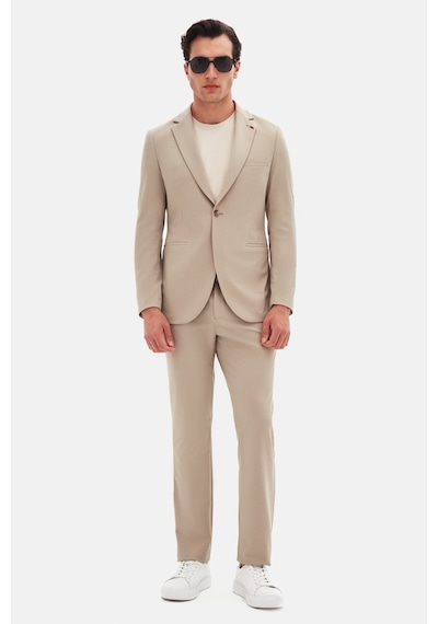Twn Slim Fit Bej Düz Takim Elbise 4ec05e301545m Bej
