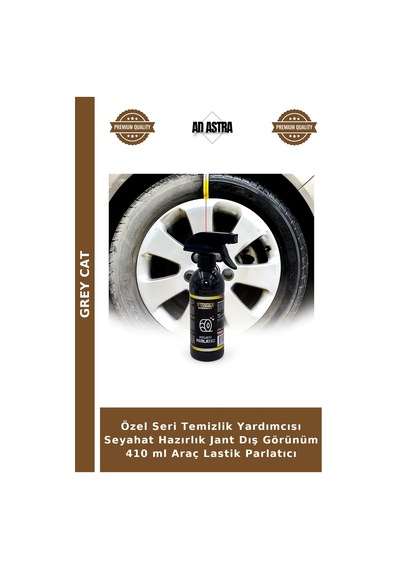Özel Seri Temizlik Yardımcısı Seyahat Hazırlık Jant Dış Görünüm 410 Ml Araç Lastik Parlatıcı