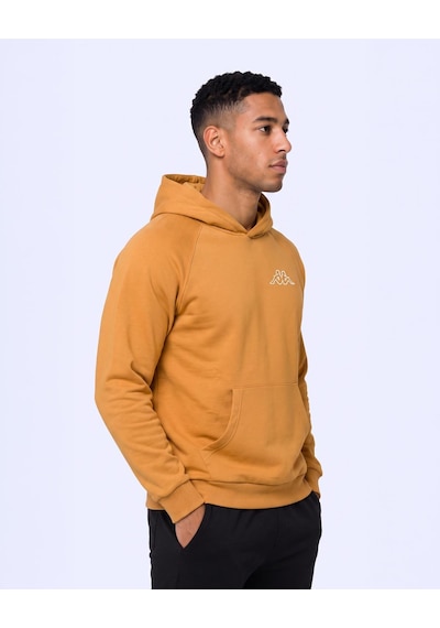 Kappa Authentic Onial Tur Erkek Koyu Turuncu Oversize Hoodie