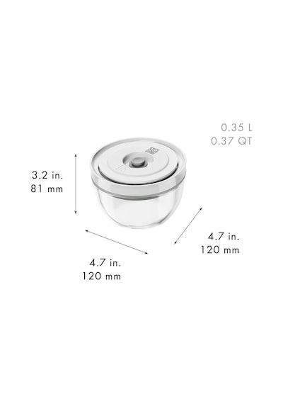 Zwilling Fresh & Save Vakumlu Saklama Kasesi S Boyut 12 Cm Cam Zw-1030836 Zwilling Renkli