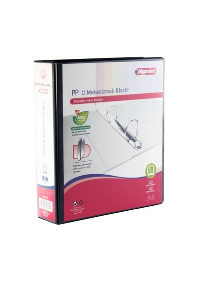 Bigpoint 2d Mekanizmalı Klasör 7 Cm Siyah Siyah